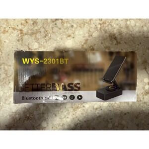 2025 Upgraded Cell Phone Stand with Induction Speaker/Atmosphere Light (Black)